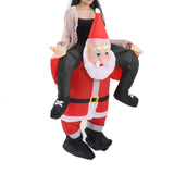 Santa Costume Funny Father Christmas Riding Inflatable Show Party Cosplay Role Playing Props Teenager(120‑140cm) - Top-Down View