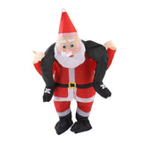 Santa Costume Funny Father Christmas Riding Inflatable Show Party Cosplay Role Playing Props Teenager(120‑140cm) - Close-Up Angle