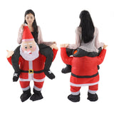 Santa Costume Funny Father Christmas Riding Inflatable Show Party Cosplay Role Playing Props Teenager(120‑140cm) - Low Angle