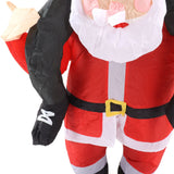 Santa Costume Funny Father Christmas Riding Inflatable Show Party Cosplay Role Playing Props Teenager(120‑140cm)
