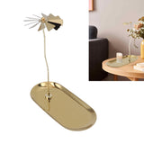 Rotating Candlestick Spinning Rotary Candle Holder Christmas Gift Oval Stainless Steel Tray - Extra Image