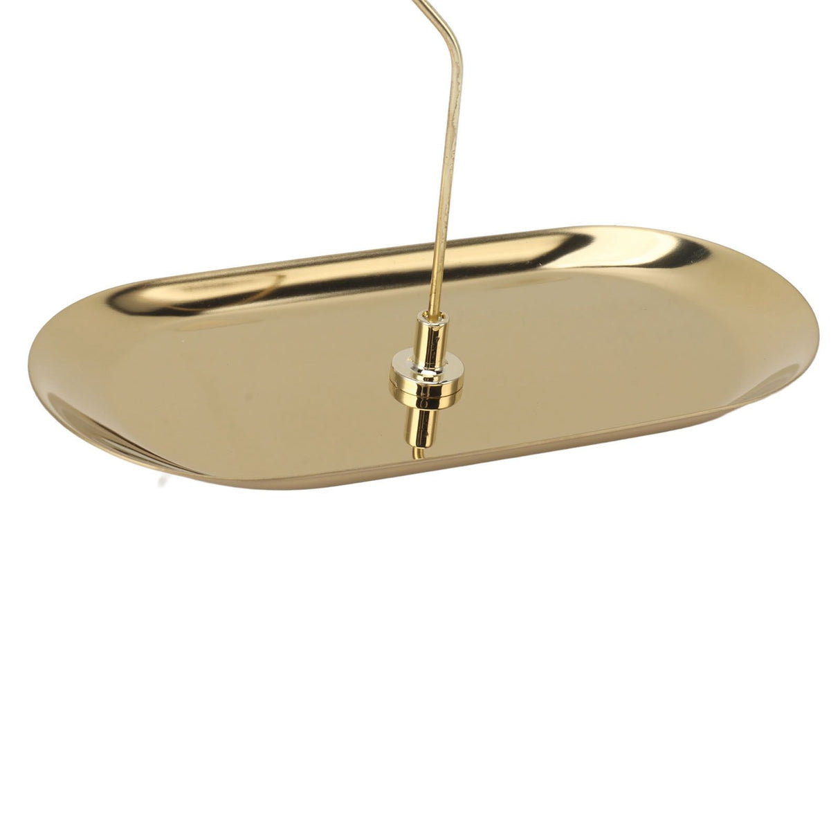 Rotating Candlestick Spinning Rotary Candle Holder Christmas Gift Oval Stainless Steel Tray