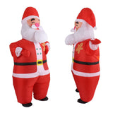Inflatable Christmas Costume Funny Blow Up Christmas Party Doll Suit for 150‑190cm Adult Cosplay Big Head Santa - 45-Degree Angle