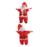 Inflatable Christmas Costume Funny Blow Up Christmas Party Doll Suit for 150‑190cm Adult Cosplay Big Head Santa - Extra Image