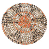 Grass Woven Placemats Nordic Style Innovative Round Placemats for Dining Table Home Decor Wall Decor 30cm/11.8in - Side View