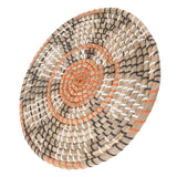 Grass Woven Placemats Nordic Style Innovative Round Placemats for Dining Table Home Decor Wall Decor 30cm/11.8in - Top-Down View