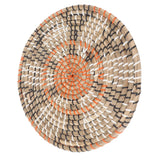Grass Woven Placemats Nordic Style Innovative Round Placemats for Dining Table Home Decor Wall Decor 30cm/11.8in - Close-Up Angle