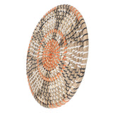 Grass Woven Placemats Nordic Style Innovative Round Placemats for Dining Table Home Decor Wall Decor 30cm/11.8in