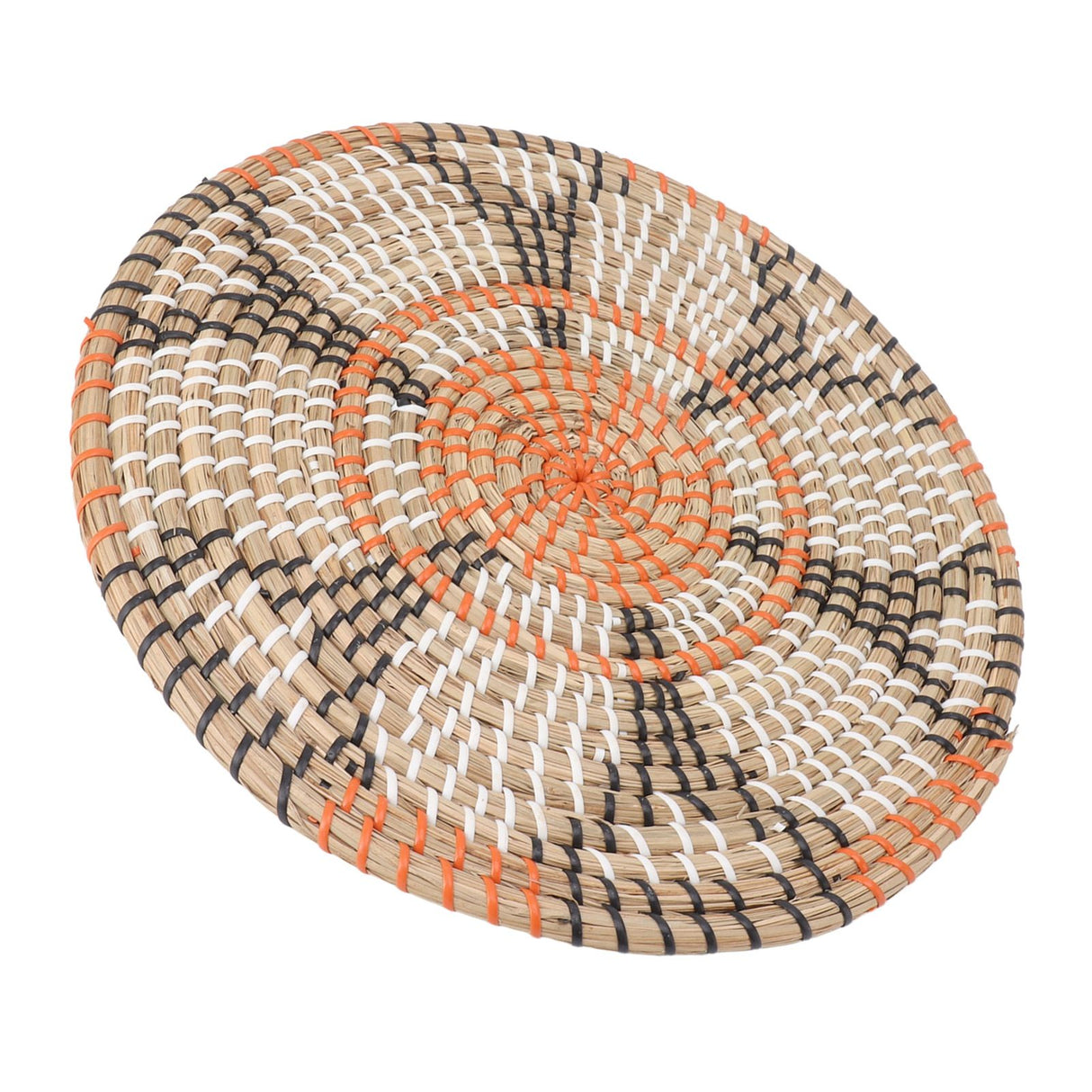 Grass Woven Placemats Nordic Style Innovative Round Placemats for Dining Table Home Decor Wall Decor 34cm/13.4in