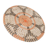 Grass Woven Placemats Nordic Style Innovative Round Placemats for Dining Table Home Decor Wall Decor 34cm/13.4in - Side View