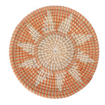 Round Grass Wall Ornaments 35cm Diameter Hand Knitting Hanging Woven Wall Baskets for Living Room Kitchen Style 1