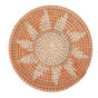 Round Grass Wall Ornaments 35cm Diameter Hand Knitting Hanging Woven Wall Baskets for Living Room Kitchen Style 1