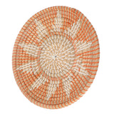 Round Grass Wall Ornaments 35cm Diameter Hand Knitting Hanging Woven Wall Baskets for Living Room Kitchen Style 1 - Extra Image