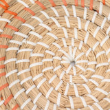 Round Grass Wall Ornaments 35cm Diameter Hand Knitting Hanging Woven Wall Baskets for Living Room Kitchen Style 1 - Extra Image