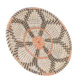 Round Grass Wall Ornaments 35cm Diameter Hand Knitting Hanging Woven Wall Baskets for Living Room Kitchen Style 3 - Extra Image