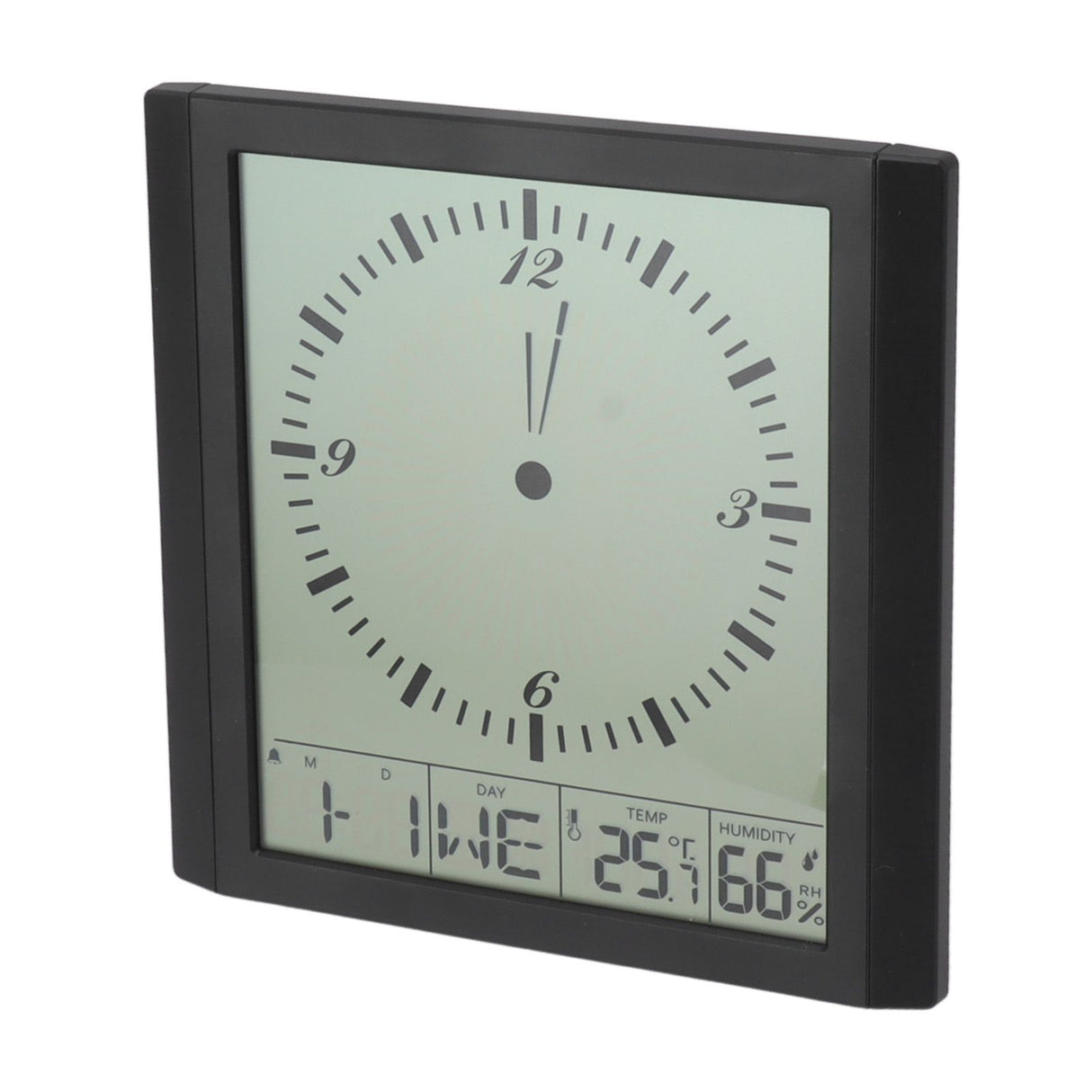 Wall Mounted Digital Display Clock 8.6 In Multifunction Large Digital Wall Clock Thermometer Hygrometer for Bedroom