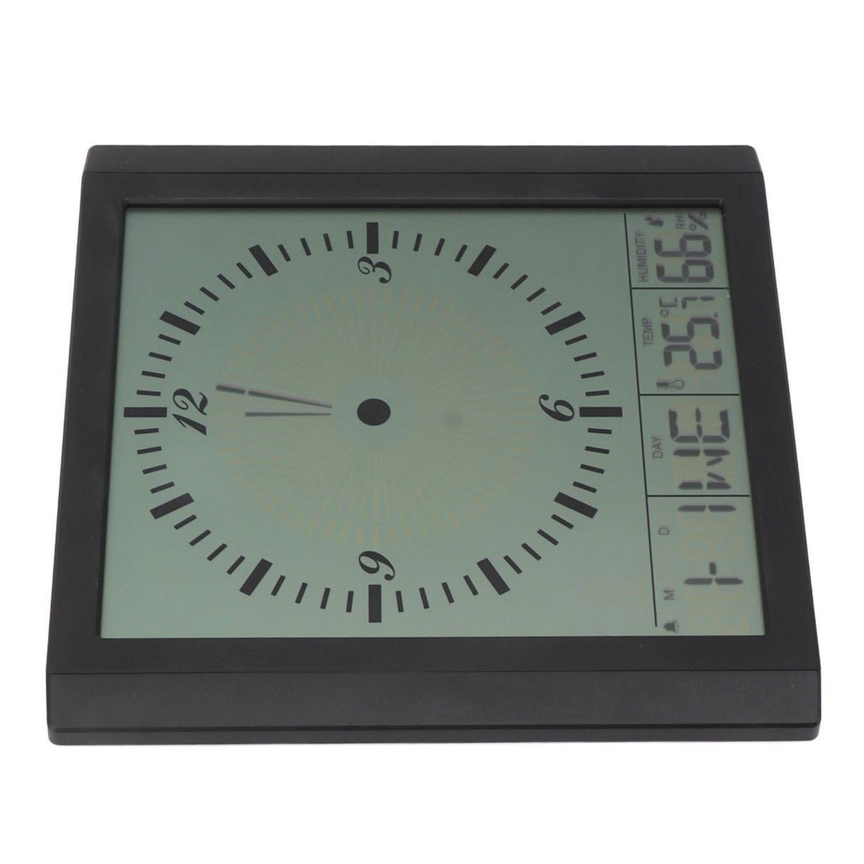 Wall Mounted Digital Display Clock 8.6 In Multifunction Large Digital Wall Clock Thermometer Hygrometer for Bedroom
