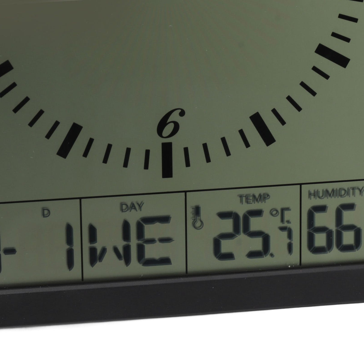 Wall Mounted Digital Display Clock 8.6 In Multifunction Large Digital Wall Clock Thermometer Hygrometer for Bedroom
