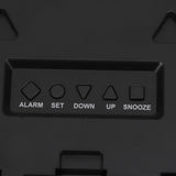Wall Mounted Digital Display Clock 8.6 In Multifunction Large Digital Wall Clock Thermometer Hygrometer for Bedroom