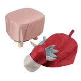 Animal Footstools Prevent Slip Cute Cartoon Giraffe Shape Soft Small Kids Stools for Home Red