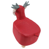 Animal Footstools Prevent Slip Cute Cartoon Giraffe Shape Soft Small Kids Stools for Home Red - Close-Up Angle