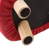 Animal Footstools Prevent Slip Cute Cartoon Giraffe Shape Soft Small Kids Stools for Home Red