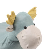 Animal Footstools Prevent Slip Cute Cartoon Giraffe Shape Soft Small Kids Stools for Home Blue