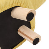 Cartoon Animal Shaped Stool Kid Home Living Room Cute Wooden Footstool for Playroom Courtyard Yellow