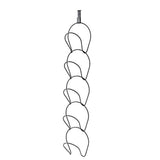 5Pcs Hat Rack Iron Punching Free Multi Layer Multifunctional Space Saving Hat Hanger Holder Black