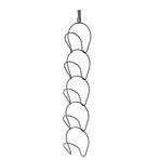 5Pcs Hat Rack Iron Punching Free Multi Layer Multifunctional Space Saving Hat Hanger Holder Black
