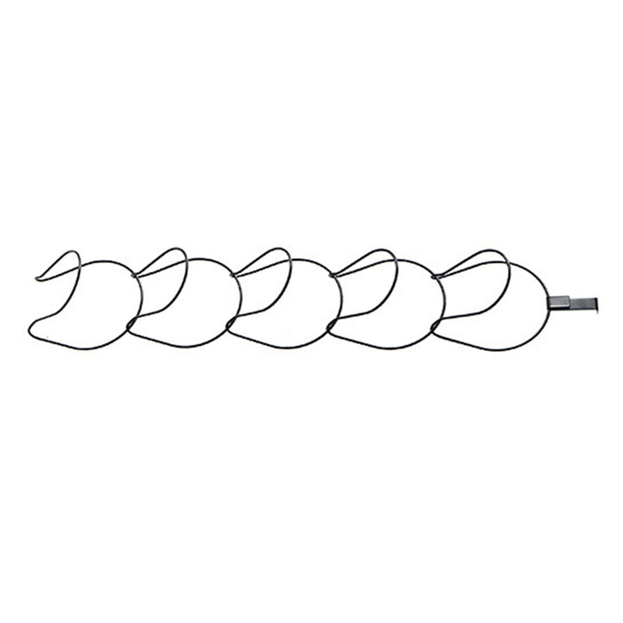 5Pcs Hat Rack Iron Punching Free Multi Layer Multifunctional Space Saving Hat Hanger Holder Black