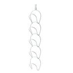 5Pcs Hat Rack Iron Punching Free Multi Layer Multifunctional Space Saving Hat Hanger Holder White