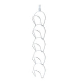 5Pcs Hat Rack Iron Punching Free Multi Layer Multifunctional Space Saving Hat Hanger Holder White