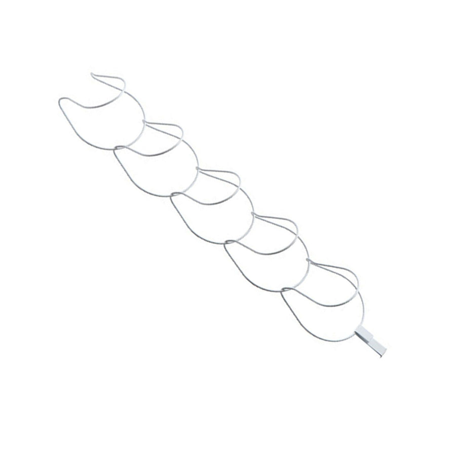 5Pcs Hat Rack Iron Punching Free Multi Layer Multifunctional Space Saving Hat Hanger Holder White