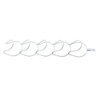 5Pcs Hat Rack Iron Punching Free Multi Layer Multifunctional Space Saving Hat Hanger Holder White