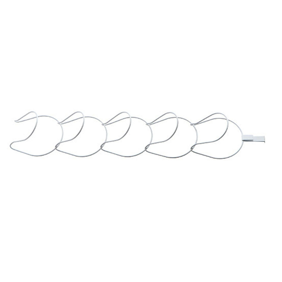 5Pcs Hat Rack Iron Punching Free Multi Layer Multifunctional Space Saving Hat Hanger Holder White