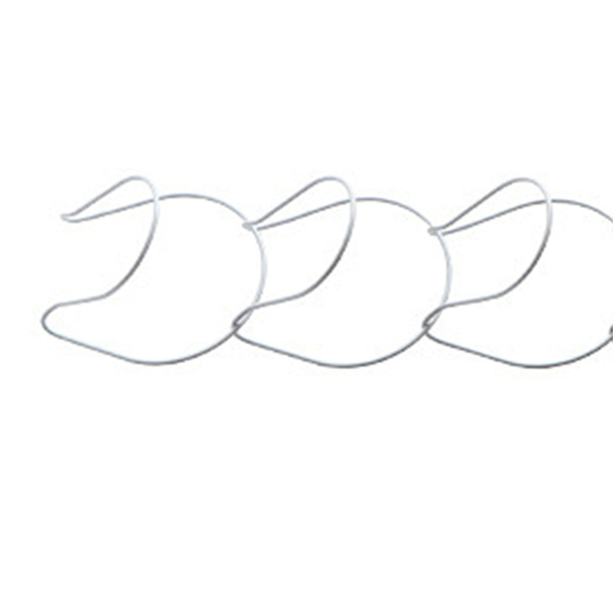 5Pcs Hat Rack Iron Punching Free Multi Layer Multifunctional Space Saving Hat Hanger Holder White