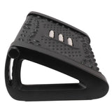 Under Desk Footrest 6 Height Adjustable Ergonomic Foot Stool with Massage Texture and Roller for Office Black - Extra Image
