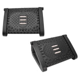 Under Desk Footrest 6 Height Adjustable Ergonomic Foot Stool with Massage Texture and Roller for Office Black - Extra Image