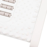 Under Desk Footrest 6 Height Adjustable Ergonomic Foot Stool with Massage Texture and Roller for Office White