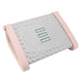 Under Desk Footrest 6 Height Adjustable Ergonomic Foot Stool with Massage Texture and Roller for Office Pink