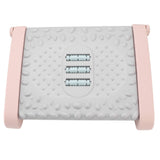 Under Desk Footrest 6 Height Adjustable Ergonomic Foot Stool with Massage Texture and Roller for Office Pink