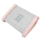 Under Desk Footrest 6 Height Adjustable Ergonomic Foot Stool with Massage Texture and Roller for Office Pink - 45-Degree Angle