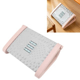 Under Desk Footrest 6 Height Adjustable Ergonomic Foot Stool with Massage Texture and Roller for Office Pink