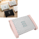 Under Desk Footrest 6 Height Adjustable Ergonomic Foot Stool with Massage Texture and Roller for Office Pink - Extra Image