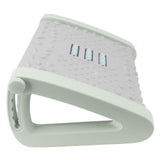 Under Desk Footrest 6 Height Adjustable Ergonomic Foot Stool with Massage Texture and Roller for Office Green