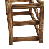 Wine Rack Pine Wood Wine Bottle Storage Shelf Display Organizer Decor for Countertop Home 3 Layer 15 Bottles Capacity - Extra Image