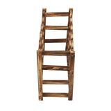 Wine Rack Pine Wood Wine Bottle Storage Shelf Display Organizer Decor for Countertop Home 4 Layer 20 Bottles Capacity