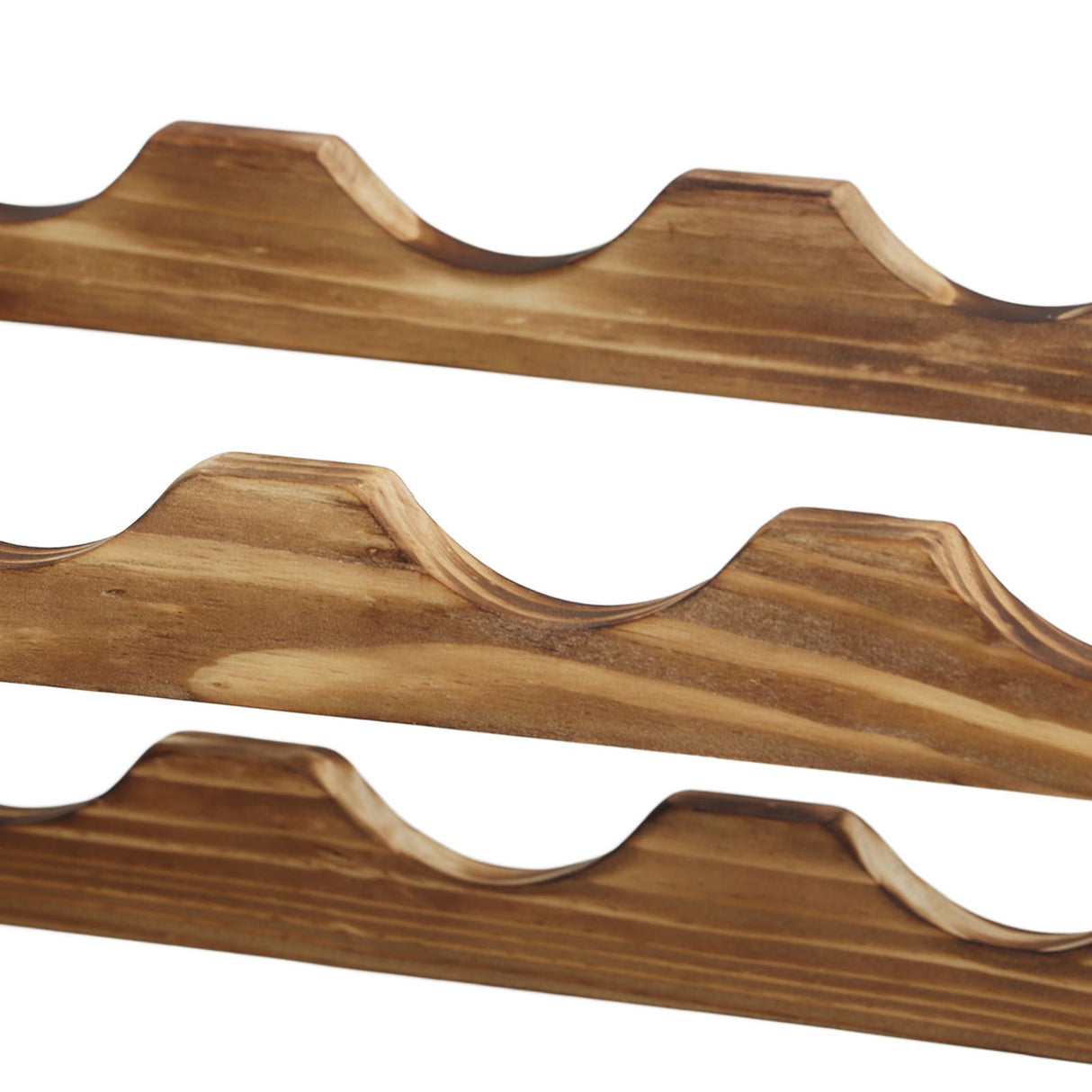 Wine Rack Pine Wood Wine Bottle Storage Shelf Display Organizer Decor for Countertop Home 4 Layer 20 Bottles Capacity