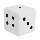 Foot Stool Soft Comfortable Simple Warm Sturdy Base Cube Stool for Home Living Room Bedroom White 29x29x25cm
